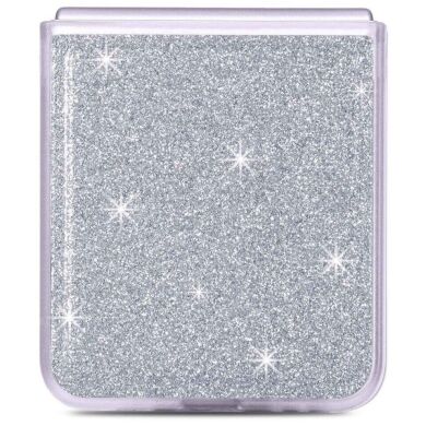 Захисний чохол Deexe Glitter Case для Samsung Galaxy Flip 4 - Silver