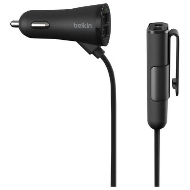 Автомобильное зарядное устройство Belkin Road Rockstar (2USB, 2.4A, 2USB 1.2A) - Black