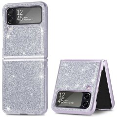 Защитный чехол Deexe Glitter Case для Samsung Galaxy Flip 4 - Silver