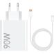 Сетевое зарядное устройство Xiaomi Combo 90W + кабель USB to Type-C (BHR07ZBEU) - White. Фото 1 из 7