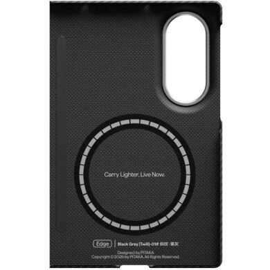 Ультратонкий чехол Pitaka Edge Case (FF) для Samsung Galaxy Fold 8 (FBWFOLD8) - Black / Grey (Twill)