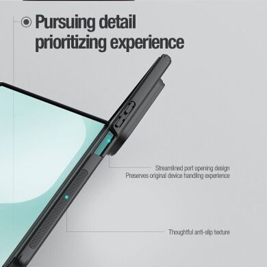 Пластиковый чехол NILLKIN Super Frosted Shield Magnetic (FF) для Samsung Galaxy Fold 8 Ultra - Transparent Black