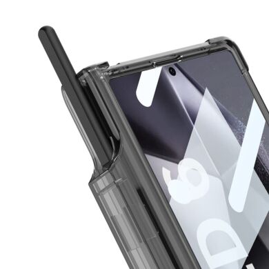 Защитный чехол GKK Airbag Stand для Samsung Galaxy Fold 6 - Transparent Black