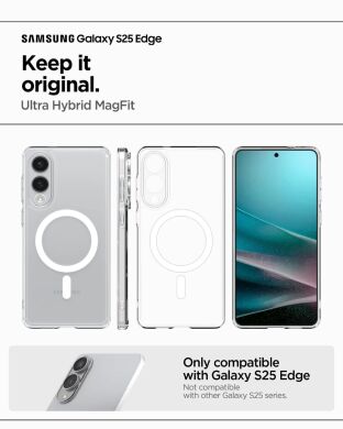 Захисний чохол Spigen (SGP) Ultra Hybrid (MagFit) для Samsung Galaxy S25 Edge (S937) ACS09419 - Black