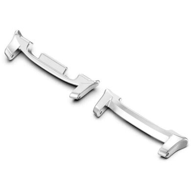 Переходник для ремешка на 22мм Deexe Band Connector для Samsung Galaxy Watch 8 (40/44mm) - Silver