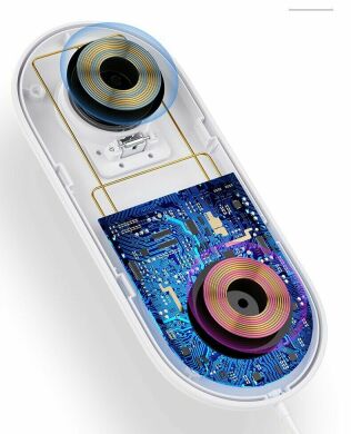 Беспроводное зарядное устройство USAMS US-CD119 2 in 1 + кабель - White