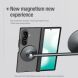 Пластиковый чехол NILLKIN Super Frosted Shield Magnetic (FF) для Samsung Galaxy Fold 8 Ultra - Transparent Black. Фото 9 из 20