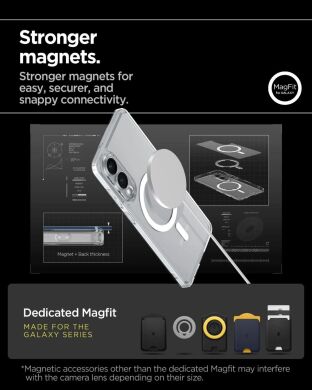 Захисний чохол Spigen (SGP) Ultra Hybrid (MagFit) для Samsung Galaxy S25 Edge (S937) ACS09419 - Black