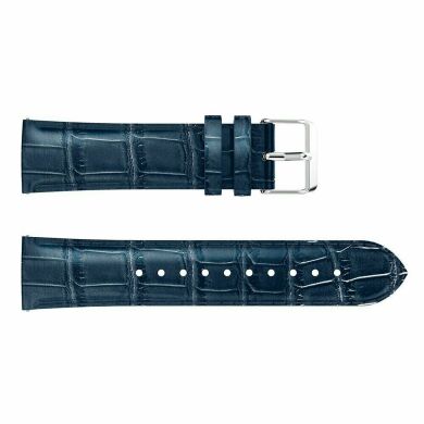 Ремінець UniCase Crocodile Texture для годинників з шириною кріплення 20 мм - Blue