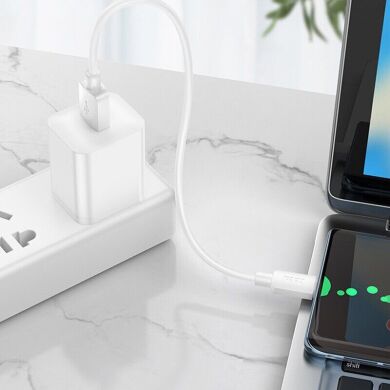 Кабель Hoco X96 Hyper 100W USB to Type-C (0.25m) - White