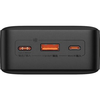 Зовнішній акумулятор Baseus AirPow 20W (30000mAh) PPQD09010 - Black