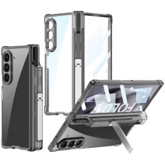 Захисний чохол GKK Airbag Stand для Samsung Galaxy Fold 6 - Transparent Black