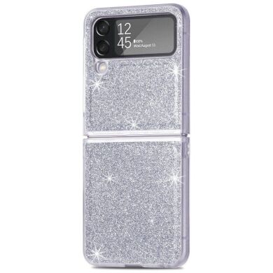 Защитный чехол Deexe Glitter Case для Samsung Galaxy Flip 4 - Silver