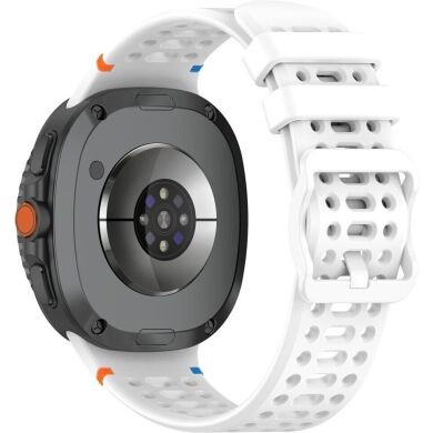 Ремешок Reframe Holes Design для Samsung Galaxy Watch 8 (40/44mm) / 8 Classic - White