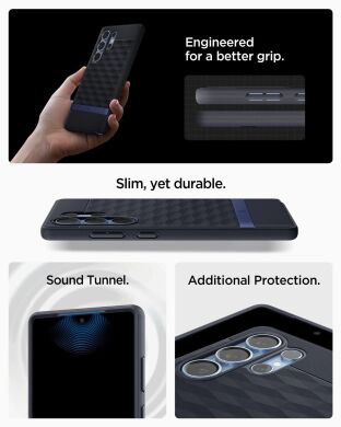 Захисний чохол Spigen (SGP) Caseology Parallax (MagFit) by Spigen для Samsung Galaxy S25 Ultra (S938) ACS09055 - Ash Grey