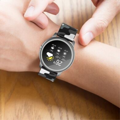 Ремінець Deexe Camo Style для годинників з шириною кріплення 22мм - Grey
