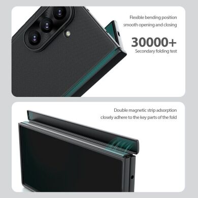 Пластиковый чехол NILLKIN Super Frosted Shield Magnetic (FF) для Samsung Galaxy Fold 8 Ultra - Transparent Black