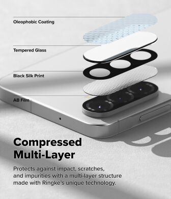 Комплект захисних стекол Ringke Camera Protector Glass для Samsung Galaxy A56 (A566) 8800293852414 - Black