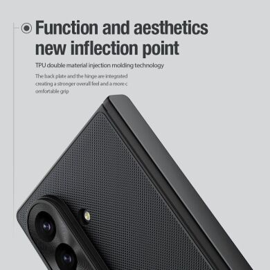 Пластиковый чехол NILLKIN Super Frosted Shield Magnetic (FF) для Samsung Galaxy Fold 8 Ultra - Transparent Black