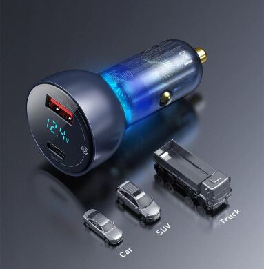 Автомобильное зарядное устройство Baseus Particular PPS 65W + кабель Type-C to Type-C (1m) TZCCKX-0G — Grey