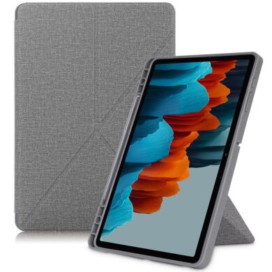 Чохол Deexe Origami Case для Samsung Galaxy Tab S7 FE (T730/T736) - Grey