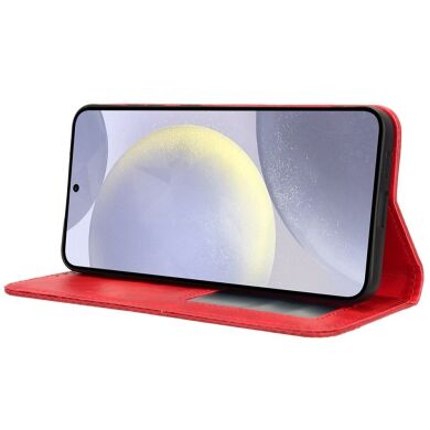 Чохол Deexe Retro Style для Samsung Galaxy S26 (S942) - Red