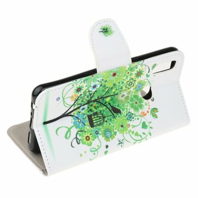 Чехол-книжка Deexe Color Wallet для Samsung Galaxy A10s (A107) - Green Tree with Birdcage