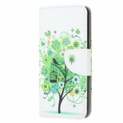 Чехол-книжка Deexe Color Wallet для Samsung Galaxy A10s (A107) - Green Tree with Birdcage