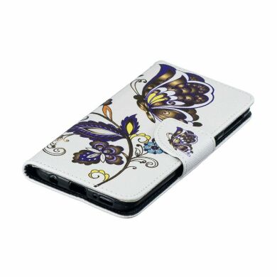 Чохол-книжка Deexe Color Wallet для Samsung Galaxy A40 (А405) - Butterfly and Flower