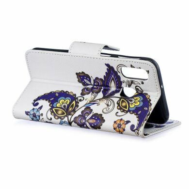 Чохол-книжка Deexe Color Wallet для Samsung Galaxy A40 (А405) - Butterfly and Flower
