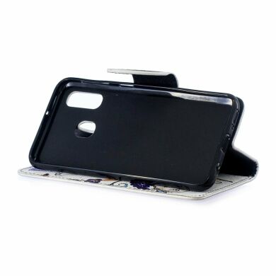 Чохол-книжка Deexe Color Wallet для Samsung Galaxy A40 (А405) - Butterfly and Flower