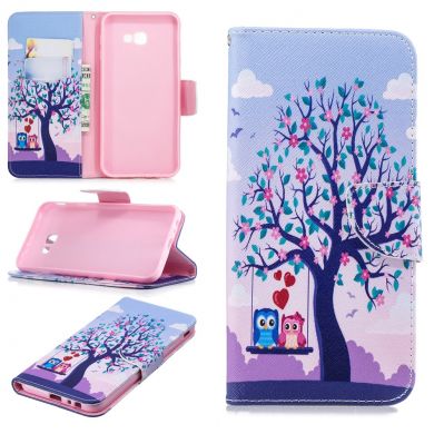Чохол-книжка Deexe Color Wallet для Samsung Galaxy J4+ (J415) - Owls on Swing