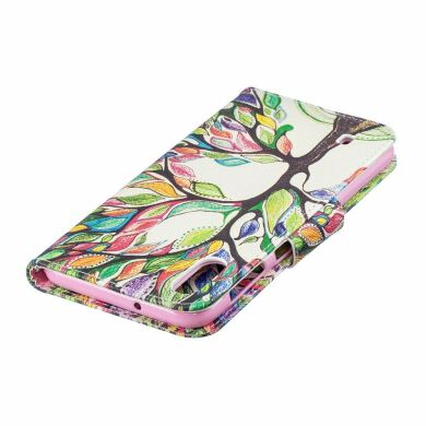 Чехол-книжка Deexe Color Wallet для Samsung Galaxy M10 (M105) - Colorized Tree