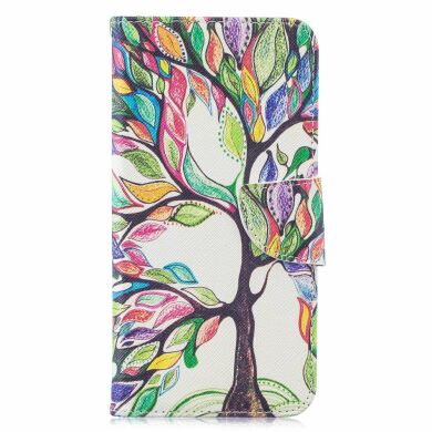 Чехол-книжка Deexe Color Wallet для Samsung Galaxy M10 (M105) - Colorized Tree