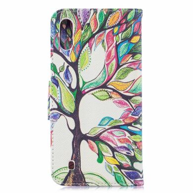 Чехол-книжка Deexe Color Wallet для Samsung Galaxy M10 (M105) - Colorized Tree