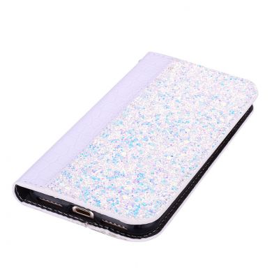 Чохол-книжка Deexe Glittery Crocodile для Samsung Galaxy J4+ (J415), Light Purple