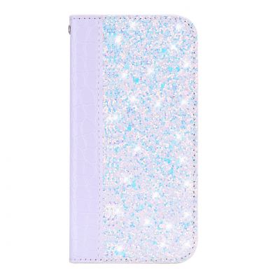 Чохол-книжка Deexe Glittery Crocodile для Samsung Galaxy J4+ (J415), Light Purple