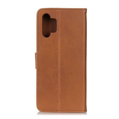 Чехол-книжка KHAZNEH Wallet Cover для Samsung Galaxy A32 - Brown