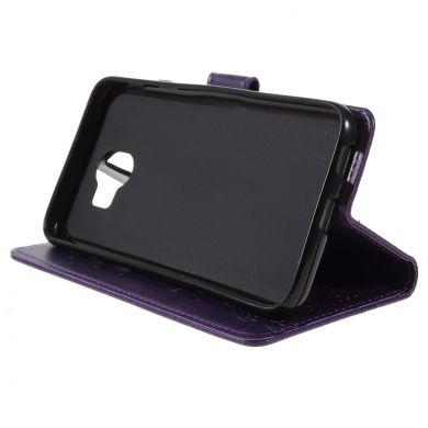 Чехол-книжка UniCase Flower Pattern для Samsung Galaxy J4 2018 (J400) - Dark Purple
