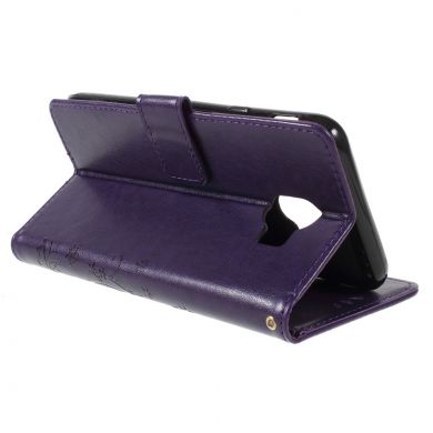 Чехол-книжка UniCase Flower Pattern для Samsung Galaxy J4 2018 (J400) - Dark Purple