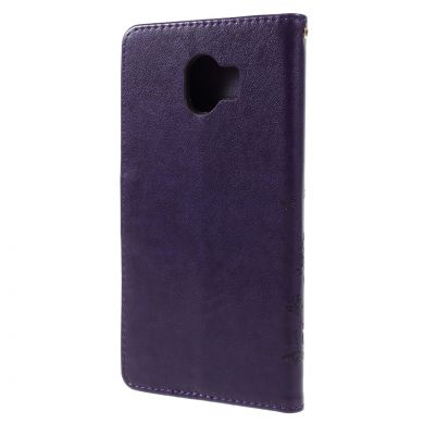 Чехол-книжка UniCase Flower Pattern для Samsung Galaxy J4 2018 (J400) - Dark Purple