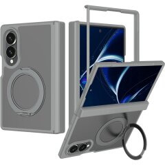 Чохол-накладка Deexe Matte Skin Kickstand with MagSafe (FF) для Samsung Galaxy Fold 8 - Grey