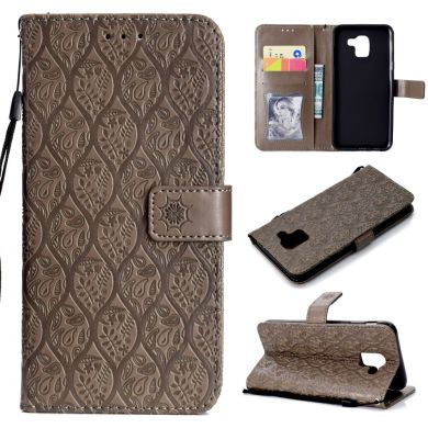 Чохол UniCase Leaf Wallet для Samsung Galaxy J6 2018 (J600) - Grey