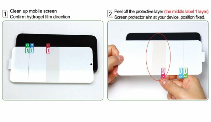Комплект захисних плівок IMAK Full Coverage Hydrogel Film для Samsung Galaxy S10 Lite (G770)