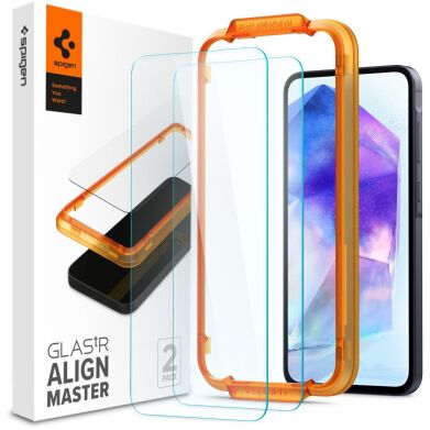 Комплект защитных стекол Spigen (SGP) GLAS.tR AlignMaster для Samsung Galaxy A55 (A556)