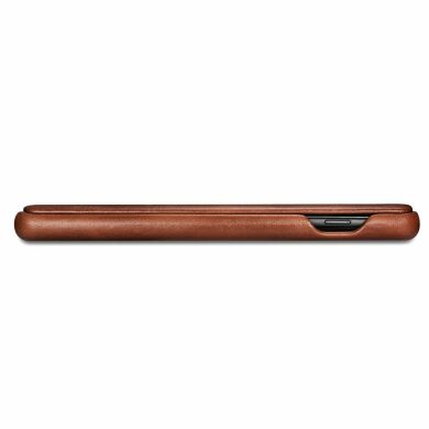 Шкіряний чохол ICARER Slim Flip для Samsung Galaxy S10 Plus (G975), Coffee