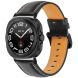 Шкіряний ремінець Deexe Genuine Leather для Samsung Galaxy Watch Ultra (47mm) / Ultra (2025) - Black