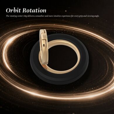 Магнитное кольцо-держатель LEREACH Triple Ring - Black / Gold