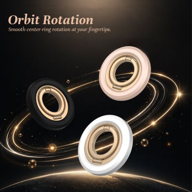 Магнитное кольцо-держатель LEREACH Triple Ring - Black / Gold