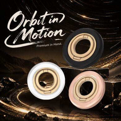 Магнитное кольцо-держатель LEREACH Triple Ring - Black / Gold